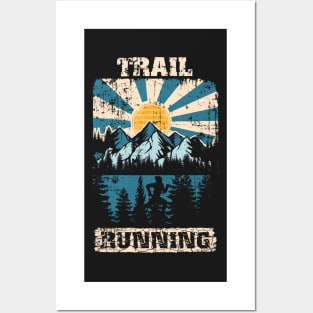 Trail Running Design For extreme runners Posters and Art